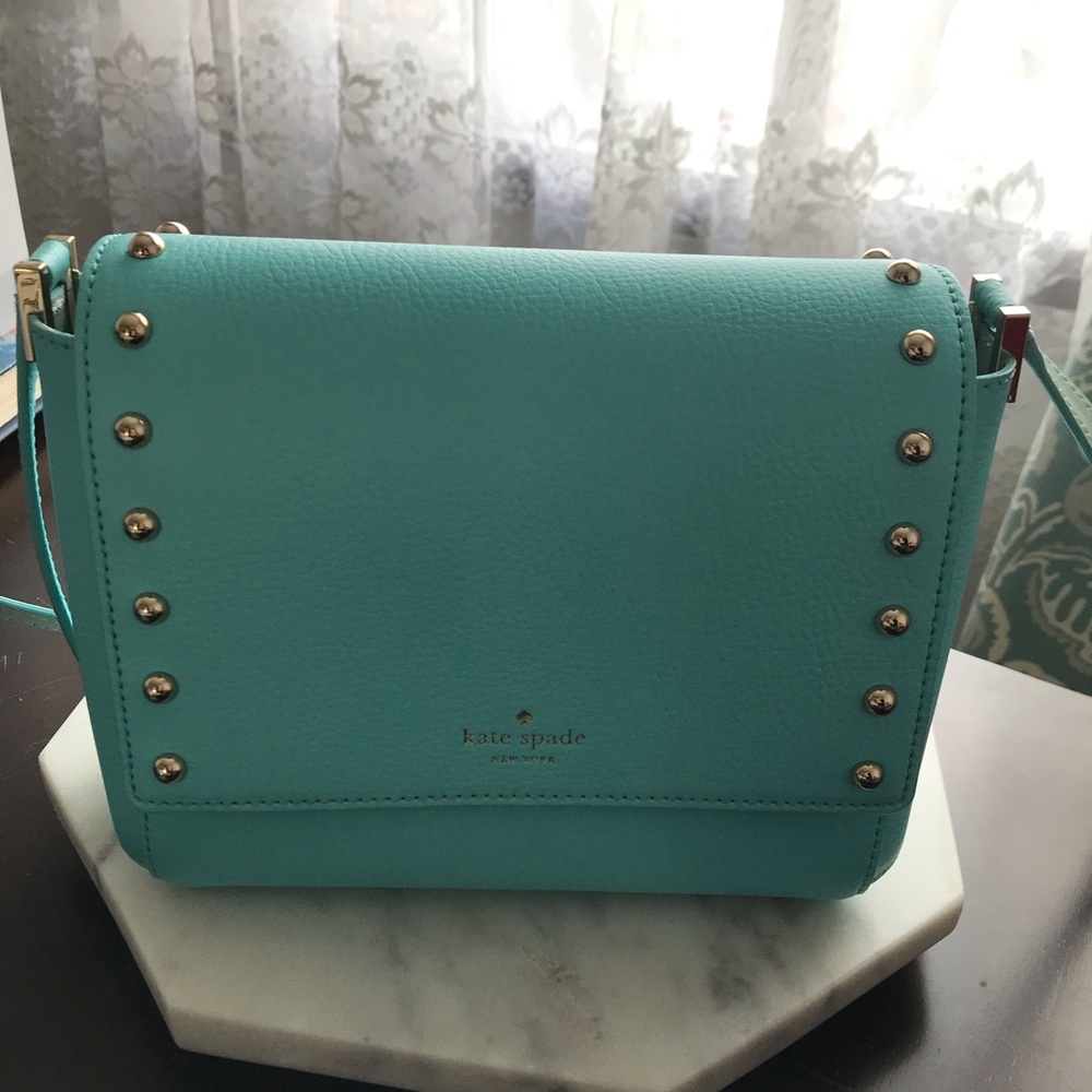 Kate spade blue studded crossbody
